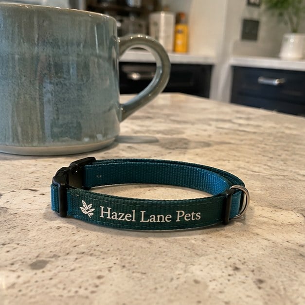 Cat collars with logo printing - customer photo