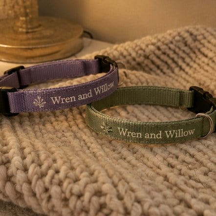 Custom cat collars for a small business