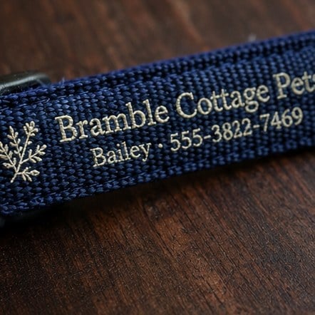 Embroidered ID Cat Collars
